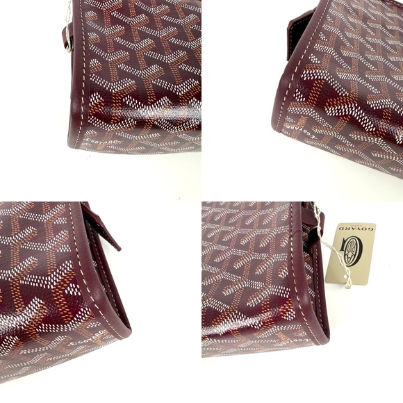 New GOYARD Jouvence Burgundy Pouch Cosmetic Toiletry Case PM - Picture 9 of 11